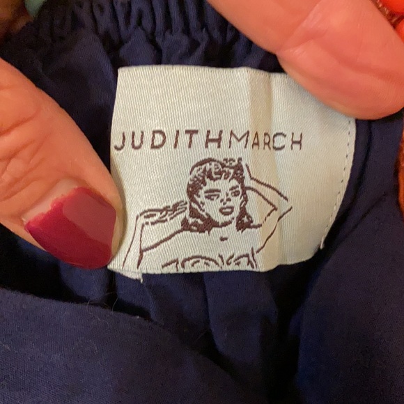 Judith March Navy Blue Beaded Halter Dress, Small Final Price - Picture 4 of 6